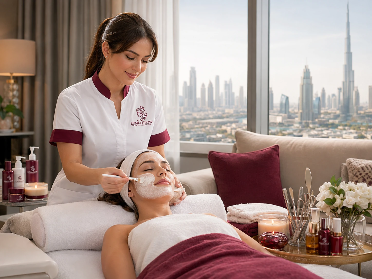 Lumia Glow beauty service in Dubai